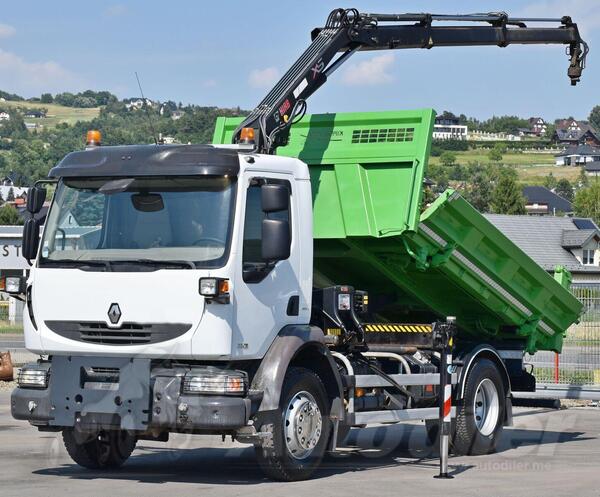 Renault - MIDLUM 220 DXI Kiper + Kran Hiab 077 B - 2 DUO