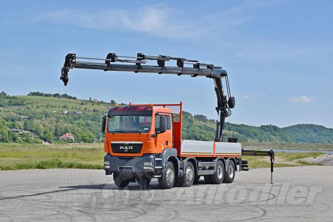 MAN - TGS 35.440 8x4 Ravna Platforma + Kran Hiab 211 E - 6 HIDUO