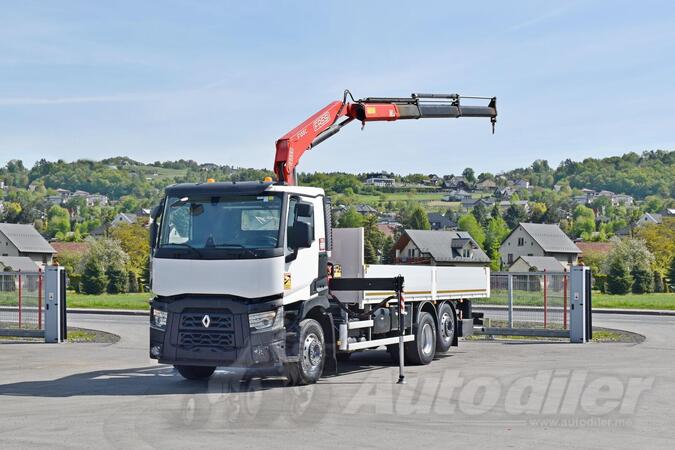 Renault - C 380 ravnom platformom + Kran