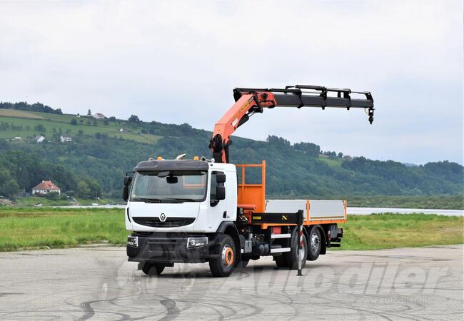 Renault - PREMIUM 430 DXI 6x2 Platformom + Kran PK 27002