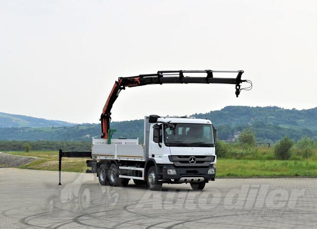 Mercedes Benz - ACTROS 2636 6x4 Platformom + Kran PK 16002 C