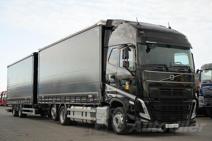 Volvo - FH 500 / Kamion sa klizna zavesa cerada + prikolica sa kliznom ceradom / 120 m3 / IMP-3382