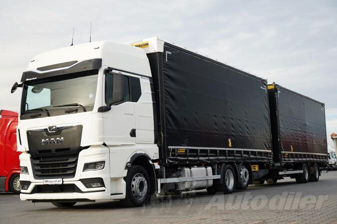 Liebherr - Kamion sa klizna zavesa cerada + prikolica sa kliznom ceradom / IMP-3568