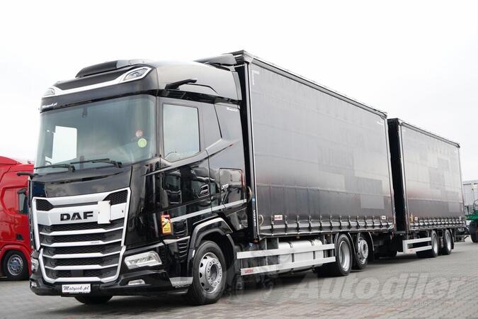 DAF - XG 480 / Zestaw Tandem / 120 m3 / Kamion sa kliznom ceradom + prikolica sa kliznom ceradom ...