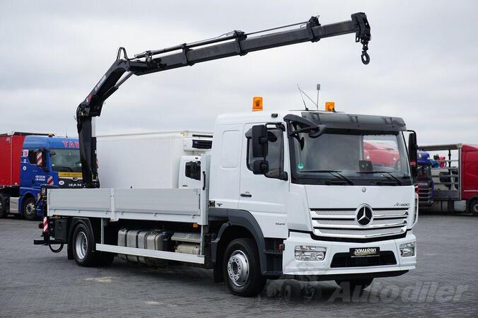 Mercedes Benz - ATEGO / 1224 / ACC / + kran kamion s ravnom platformom / DOM-1916