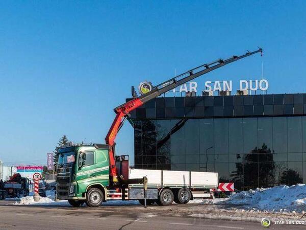 Volvo - FH540 6x2 Palfinger PK 26002 EH kran kamion s ravnom platformom / STR-0526