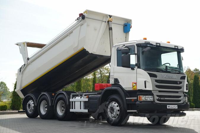 Scania - P 450 / 8x4 / Kiper sa zadnjim istovarom - 5,6 m / Podizna osovina / Kiper kamion / IMP-...