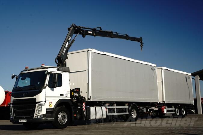 Volvo - FM 380 / BDF / KOMPLET TANDEM / CERADA / 8,2 M + 6,1 M / HDS HIAB / kamion za kontejnere ...