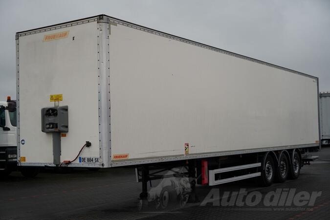 Fruhauf - / KONTEJNER / STANDARD / DHOLLANDIA RAMPA - 3.000 KG / ČVRST POD / POLUPRIKOLICA SA SAN...