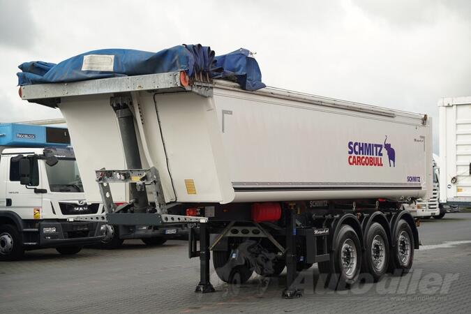Schmitz Cargobull - / KIPER - 28 m3 / ALUMINIJUMSKA / ELEKTRIČNA CERADA / PODIZNA OSOVINA / KIPE...