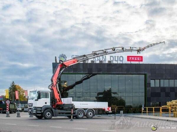 MAN - TGS 26.320 / 6x2 / FASSI F660AXP.27 / dizalica sa produžnom rukom / kamion s ravnom platfor...