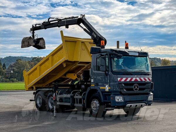 Mercedes Benz - ACTROS 2636 / KIPER 4,80 m / DIZALICA / 6x4 / kiper kamion / LUS-1411