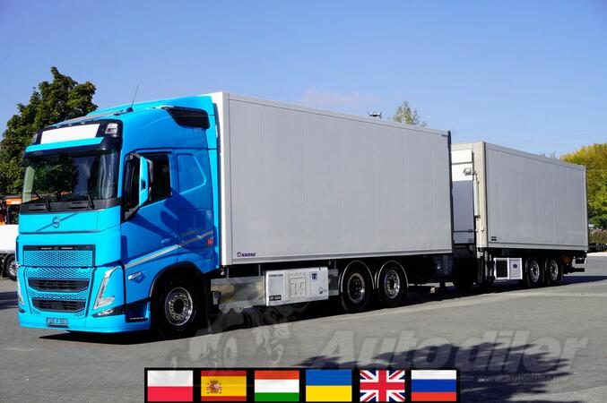 Volvo - FH 500 6x2 / KRONE / 19 EPAL paleta / Thermo King / Dvostruka hladnjača / rampa / Kamion ...