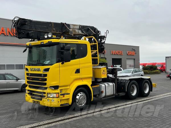 Scania - R580 V8 6x4 EURO 6 / kran / Kamion za prevoz trupaca / Kamion za prevoz drveta / GRI-0662