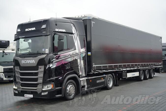 Scania - S 500 / KRONE FİRANKA / MEGA KOMPLET / LOWDECK / NOVE GUME / TEGLJAČ SA POLUPRIKOLICOM S...