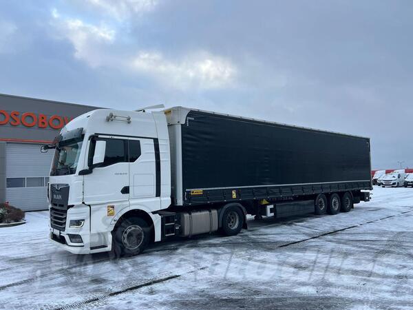 MAN - TGX 18.470 tegljač + poluprikolica sa kliznom ceradom / GRI-0523