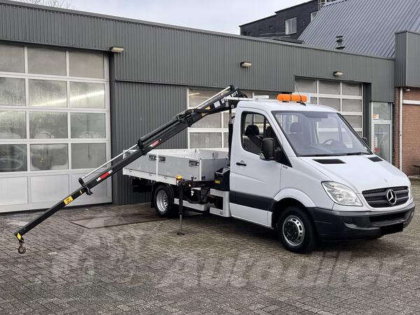 Mercedes Benz - Sprinter 510 / 2.2 CDI / WB 366 / HIAB 017T dizalica / kamion sa ravnom platformo...