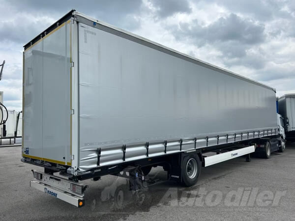 Krone - P+P / 1 osovina / zadnji potporni nogari / poluprikolica sa kliznom ceradom / MO3051