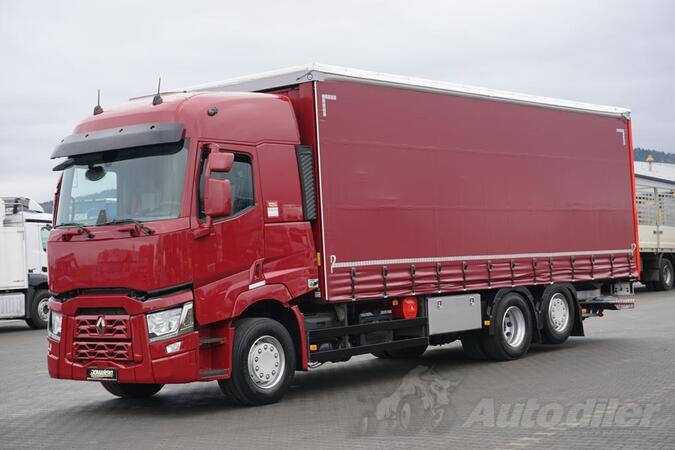 Renault - T 380 / ACC / E6 / 20 PALETA / 8,2 m / rampa / kamion sa klizna zavesa cerada / DOM-1925