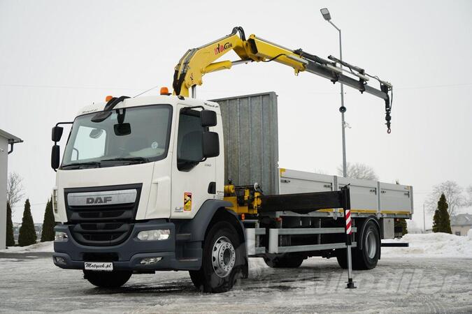 DAF - LF 250 /Kamion s ravnom platformom+Kran/ IMP-3719