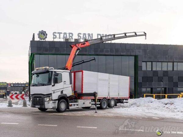 Renault - T430 6x2 kamion furgon sa PALFINGER PK14.501 SLD kranom i platformom / STR-0560
