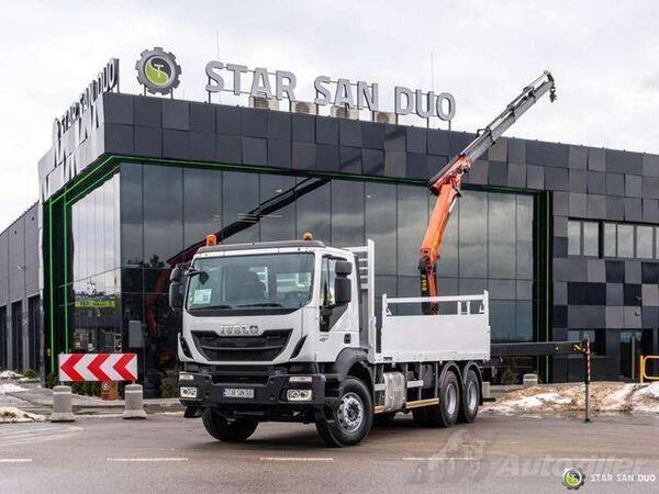 Iveco - TRAKKER 410 6x4 Palfinger PK 18002 EH kran kamion platforma / STR-0564