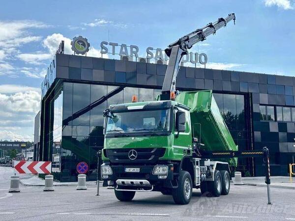 Mercedes Benz - ACTROS 3346 6x6 HIAB 244EP-4 kran kiper / STR-0577