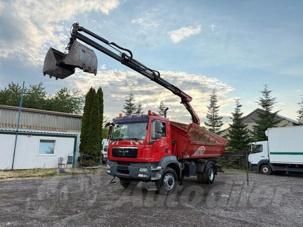 MAN - TGM 18.290 4x4 kiper+kran/LTK391