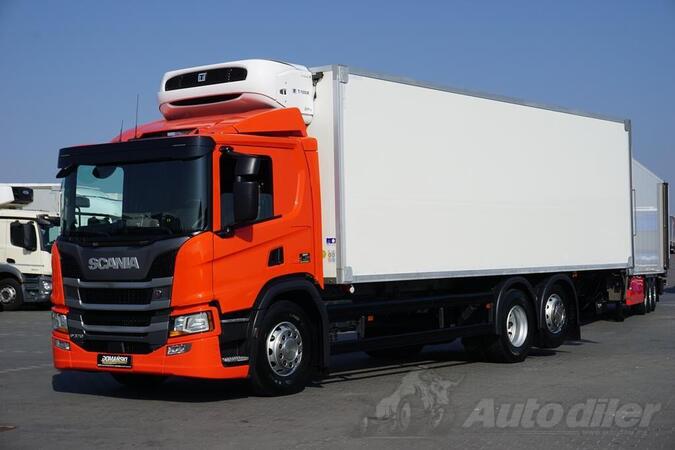 Scania - P 370 / Euro 6 / rampa / 20 paleta / retarder / upravljiva osovina / kamion hladnjača / ...