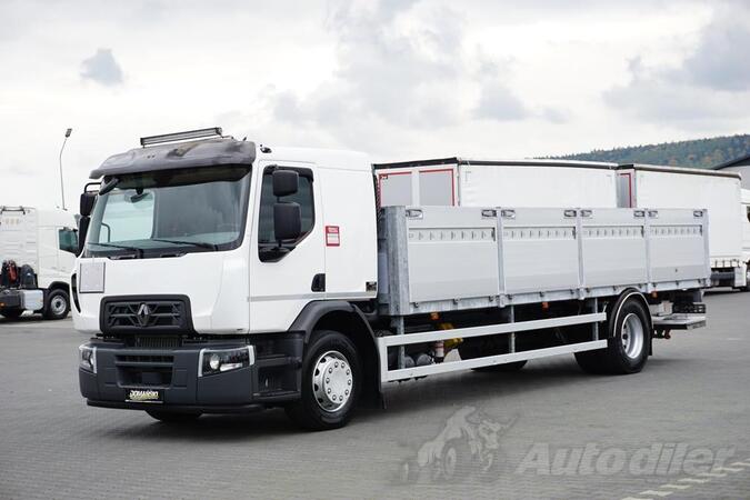 Renault - D 280 / ACC / E 6 / rampa / 9953 KG / kamion s ravnom platformom / DOM-2104