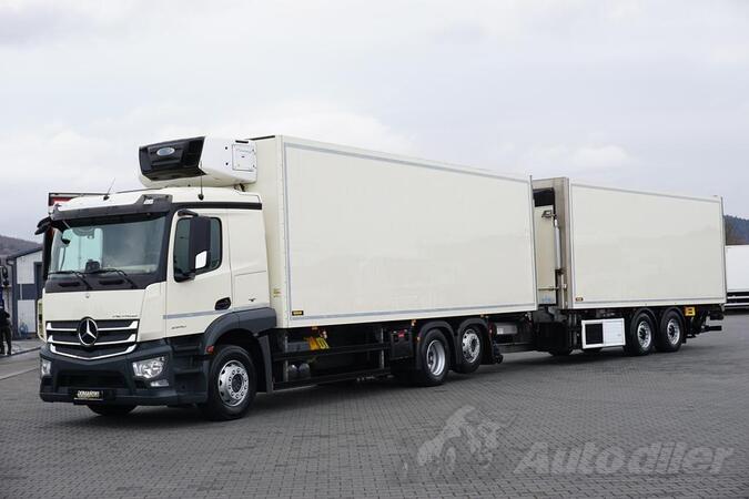 Mercedes Benz - ACTROS / 2540 / ACC / E 6 /  rampa / kamion hladnjača + prikolica hladnjača / DOM...