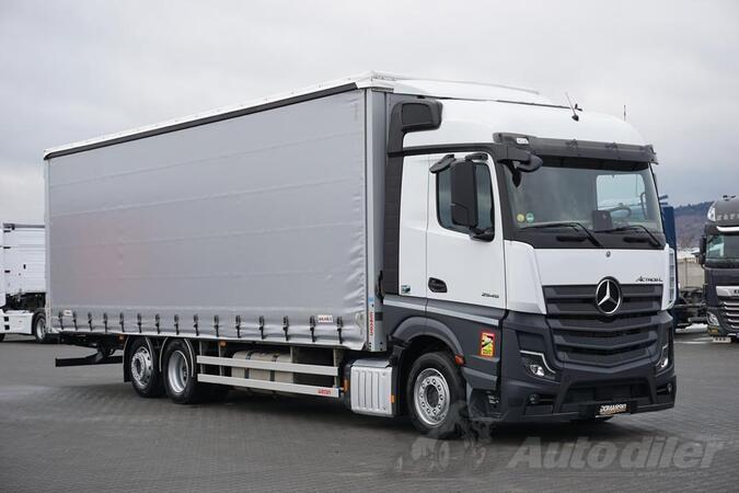 Mercedes Benz - ACTROS / 1851 / EURO 6 / ACC / MEGA / LOW DECK / BIG kamion sa klizna zavesa cera...