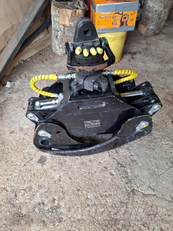 Construction machinery in parts