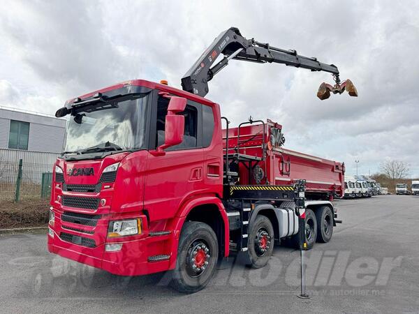 Scania - G 450 / kran / kiper / LUS-1197