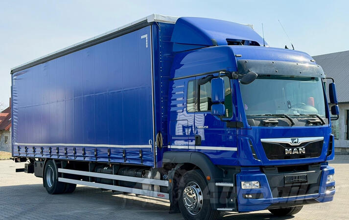 MAN - TGM 15.250 / rampa / kamion s ceradom / FER019