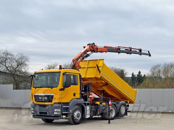 MAN - TGS 28.360 * ATLAS 165.2E - A4 + FUNK * 6x4 kiper / LUS-1246