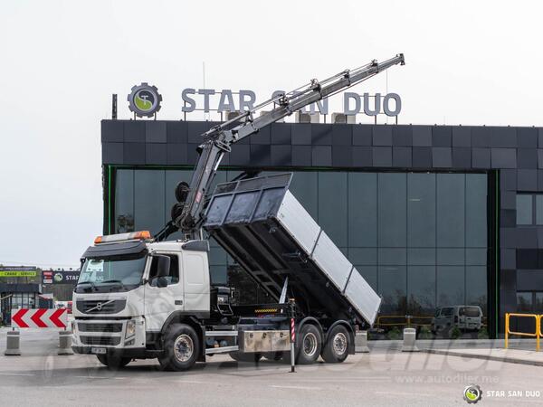 Volvo -  FM430 6x2 HIAB 166 E-5 HIPRO kran kiper / STR-0639