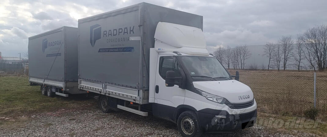 Iveco -  Daily + trailer kamion s ceradom + prikolica sa ceradom / LA2496