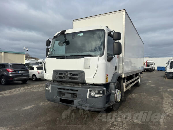 Renault - D 19 box truck / rampa / kamion furgon / LA2607