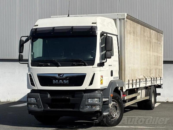 MAN - TGM LX 18.320 poultry transport truck / rampa / kamion s ceradom / LA2608