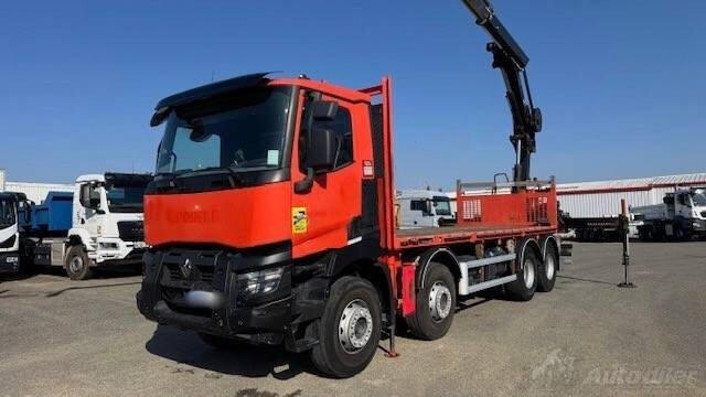 Renault - C-series Flatbed / kran / kamion platforma / LA2622