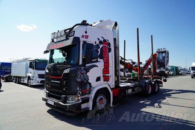 Scania - R 730 XT /V8/ kamion za prijevoz drva + Crane / IMP-4113
