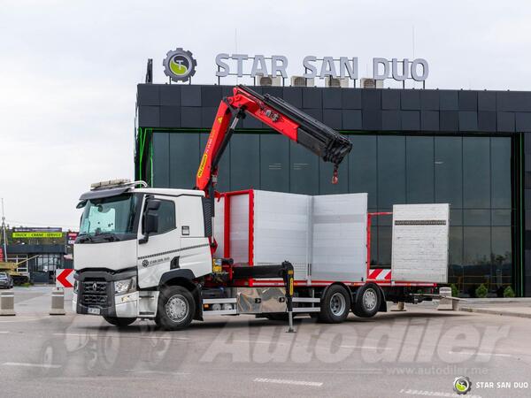 Renault - T430 6X2 PALFINGER PK14.501 SLD kran Platform kamion furgon / STR-0640