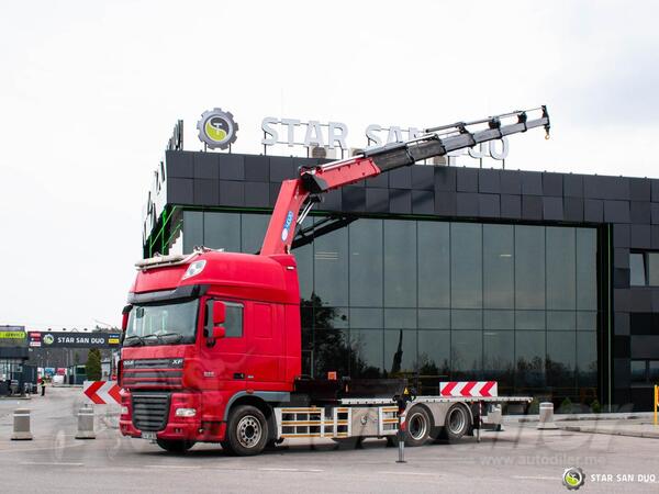 DAF - XF 105.510 6x2 HMF 4020 Kran kamion platforma / STR-0643