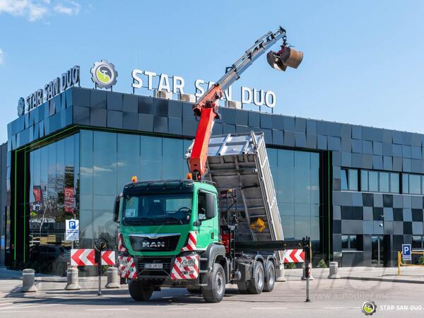 MAN - TGS 33.440 6x4 PALFINGER PK 22002 kran kiper / STR-0646