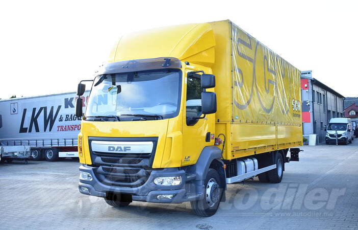 DAF - LF 250 kamion s ceradom + rampa / LTK484