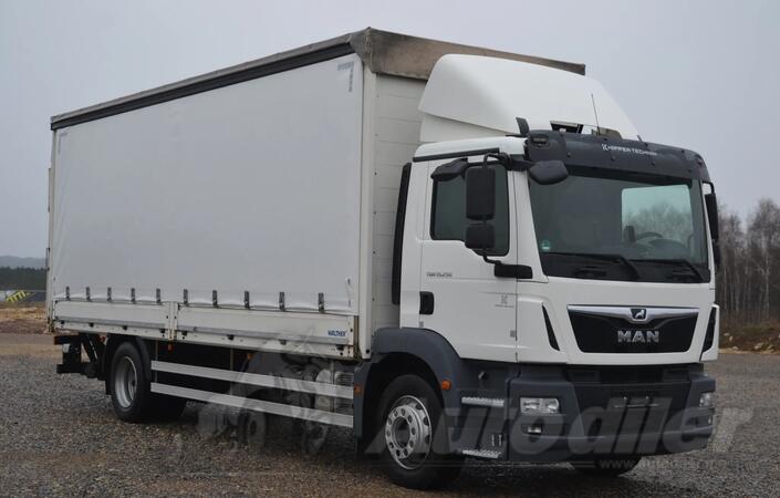 MAN - TGM 15.250  kamion sa kliznom ceradom + rampa/ LTK485