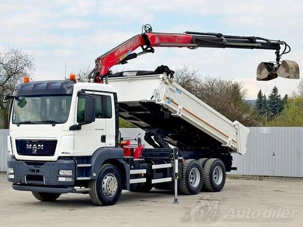 MAN - TGS 26.360 / FASSI F135A.23 + FUNK / 6x4 / TOP kiper / LUS-1249