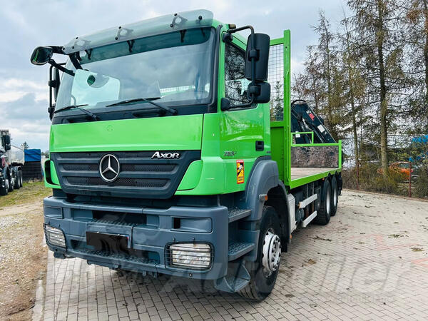 Mercedes Benz -  Axor 2636 Kamion platforma + Kran / LTK569