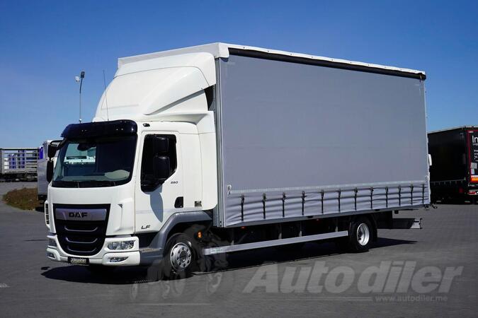 DAF - LF / 260 / ACC / E 6 / 18 PALETA / 7,2 M kamion sa klizna zavesa cerada / DOM-2218